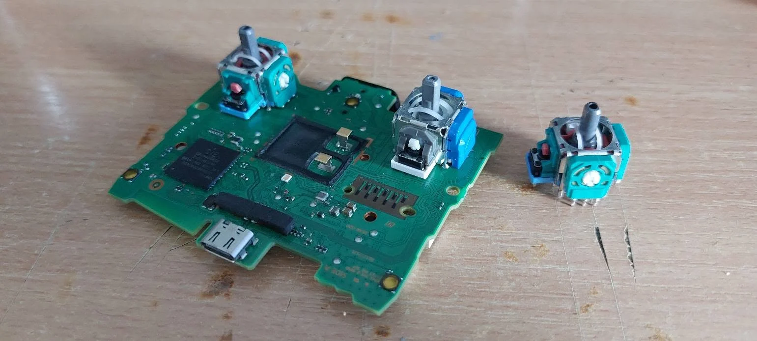 Placă electronică de controler și module joystick